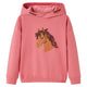 Vidaxl kindertrui met capuchon 104 oudroze