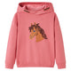 Vidaxl kindertrui met capuchon 128 oudroze