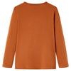 Vidaxl kindershirt met lange mouwen 104 cognackleurig