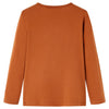 VidaXL Kindershirt met lange mouwen 128 cognackleurig