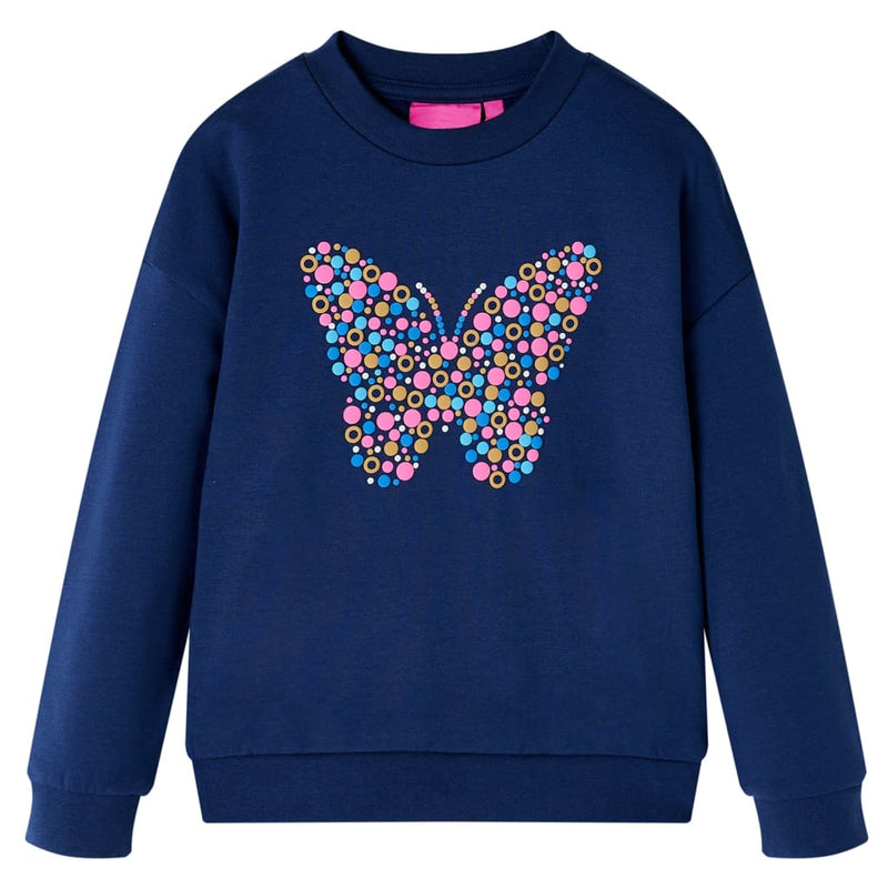 Vidaxl kindertrui 128 marineblauw