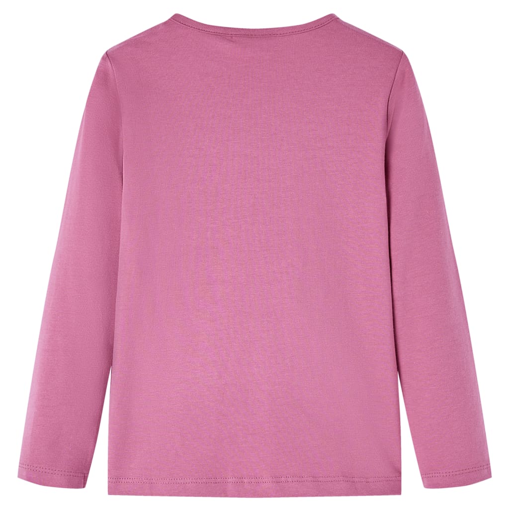 Vidaxl kindershirt met lange mouwen 92 frambozenkleur