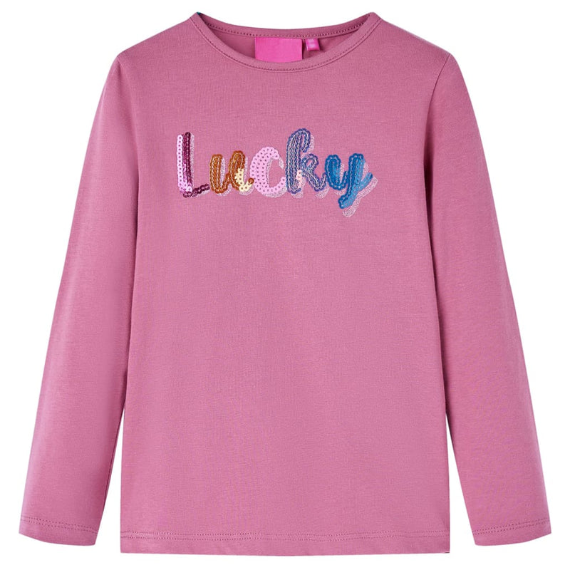 Vidaxl kindershirt met lange mouwen 104 frambozenkleur