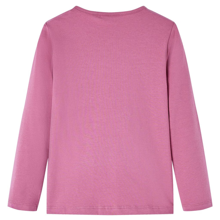 Vidaxl kindershirt met lange mouwen 104 frambozenkleur