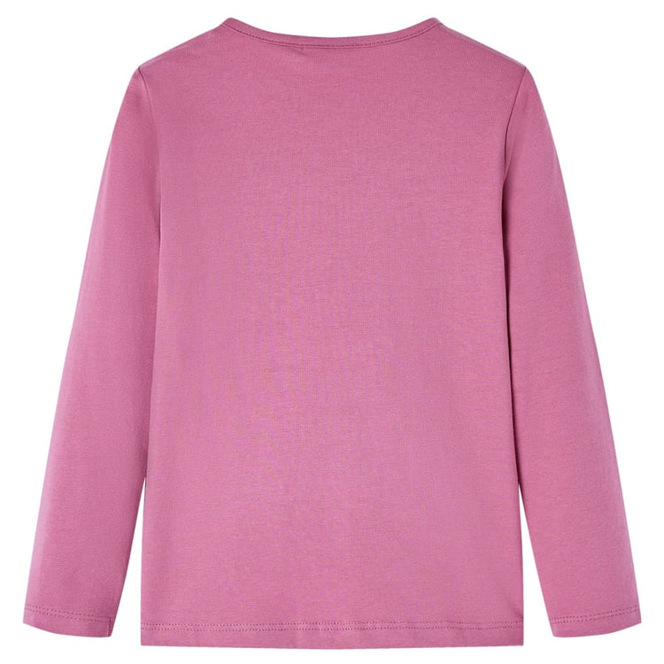 Vidaxl kindershirt met lange mouwen 116 frambozenkleur