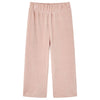 VidaXL Kinderbroek 92 ribfluweel Lichtroze