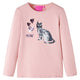 Vidaxl kindershirt met lange mouwen 92 lichtroze