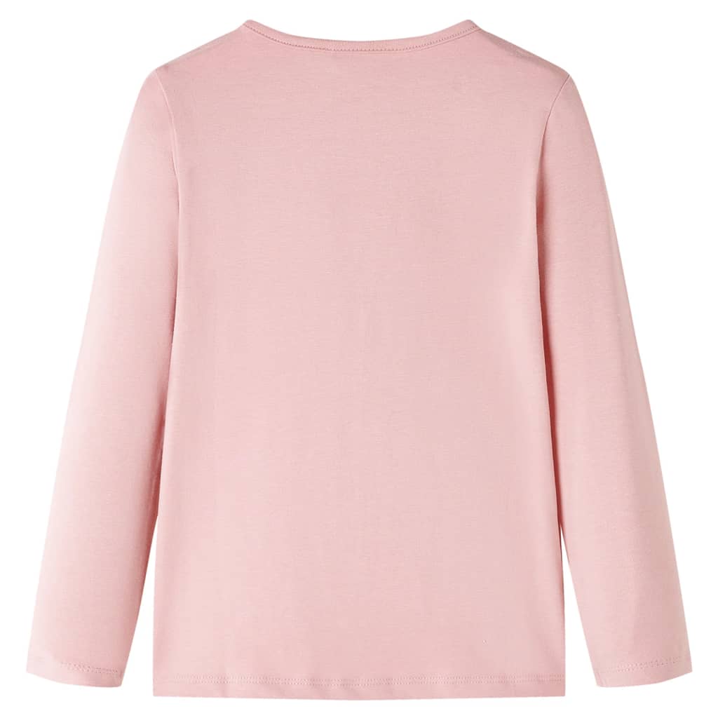 Vidaxl kindershirt met lange mouwen 104 lichtroze