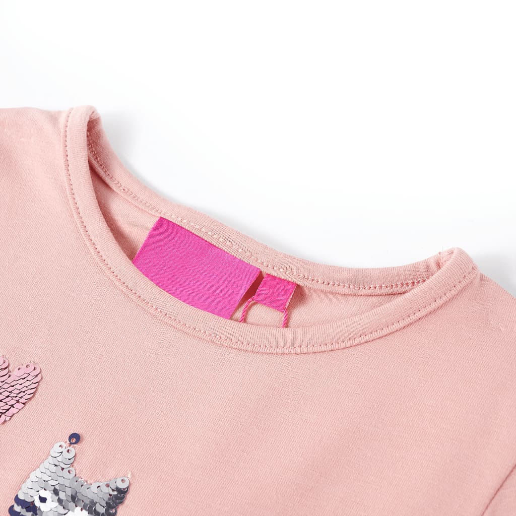 Vidaxl kindershirt met lange mouwen 104 lichtroze