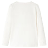 VidaXL Kindershirt met lange mouwen 104 ecru