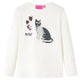 Vidaxl kindershirt met lange mouwen 116 ecru