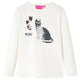 Vidaxl kindershirt met lange mouwen 128 ecru