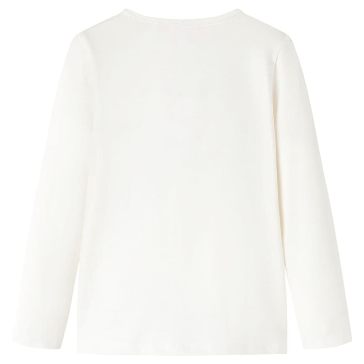 Vidaxl kindershirt met lange mouwen 128 ecru