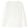 Vidaxl kindershirt met lange mouwen 128 ecru