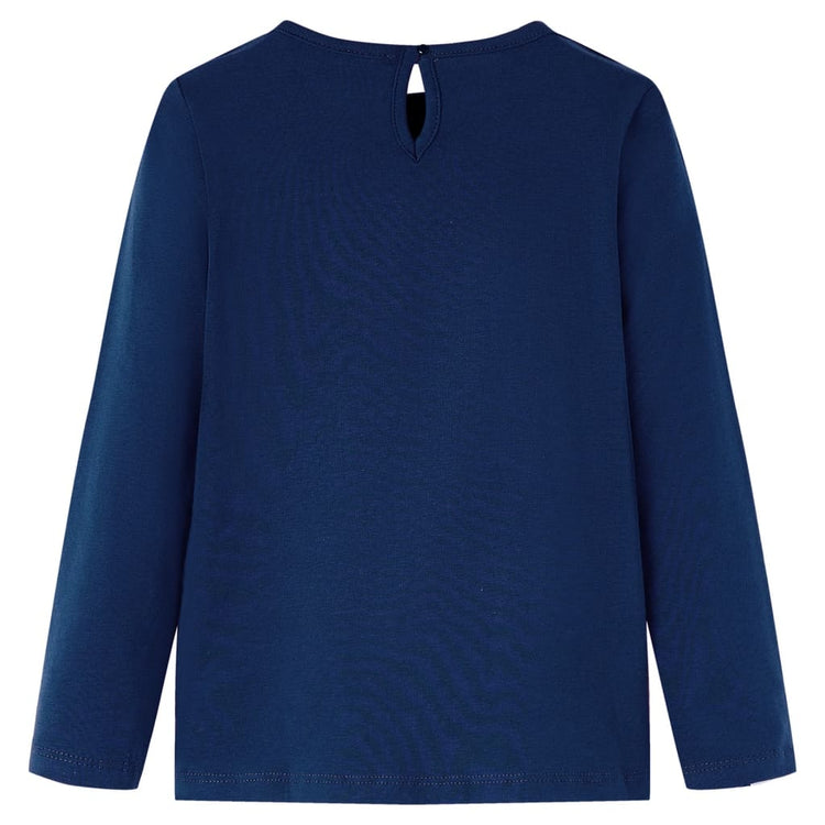 Vidaxl kindershirt met lange mouwen 116 marineblauw