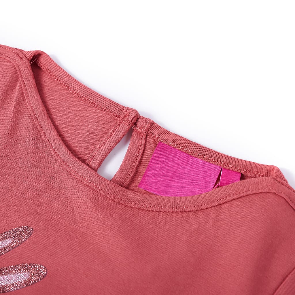 Vidaxl kindershirt met lange mouwen 140 oudroze