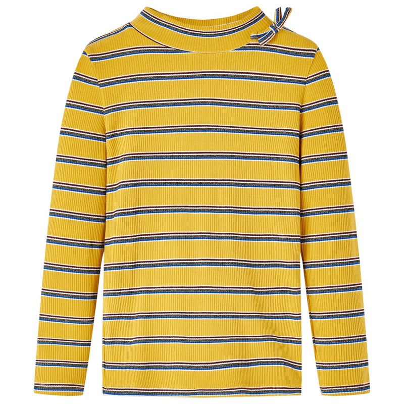 Vidaxl kindershirt met lange mouwen 140 okerkleurig