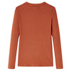 Vidaxl kindershirt met lange mouwen 116 cognackleurig