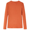 Vidaxl kindershirt met lange mouwen 116 oranjebruin