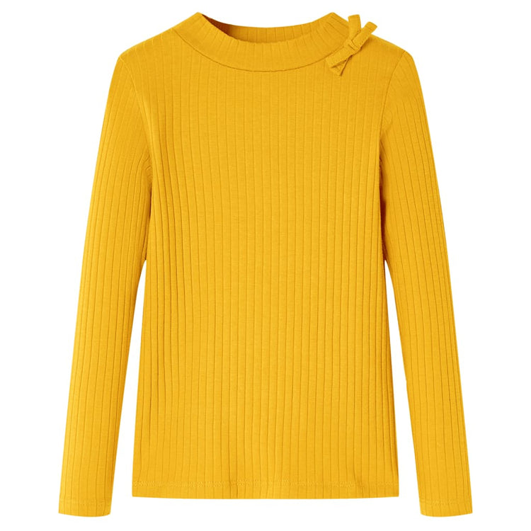 Vidaxl kindershirt met lange mouwen 92 okerkleurig