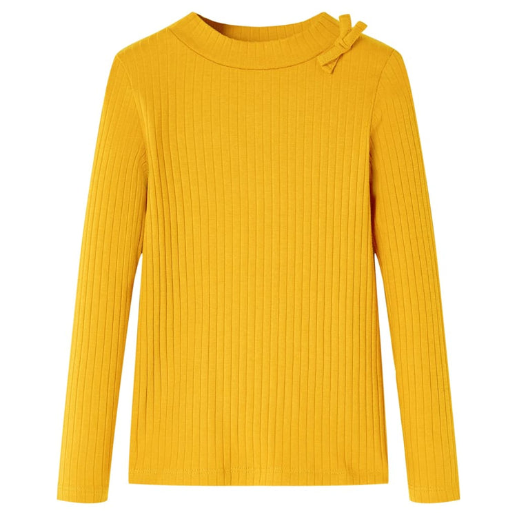 Vidaxl kindershirt met lange mouwen 116 okerkleurig