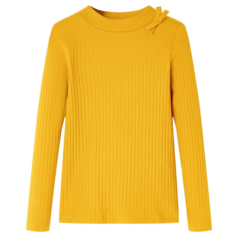 Vidaxl kindershirt met lange mouwen 116 okerkleurig