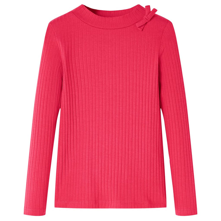 Vidaxl kindershirt met lange mouwen 92 felroze