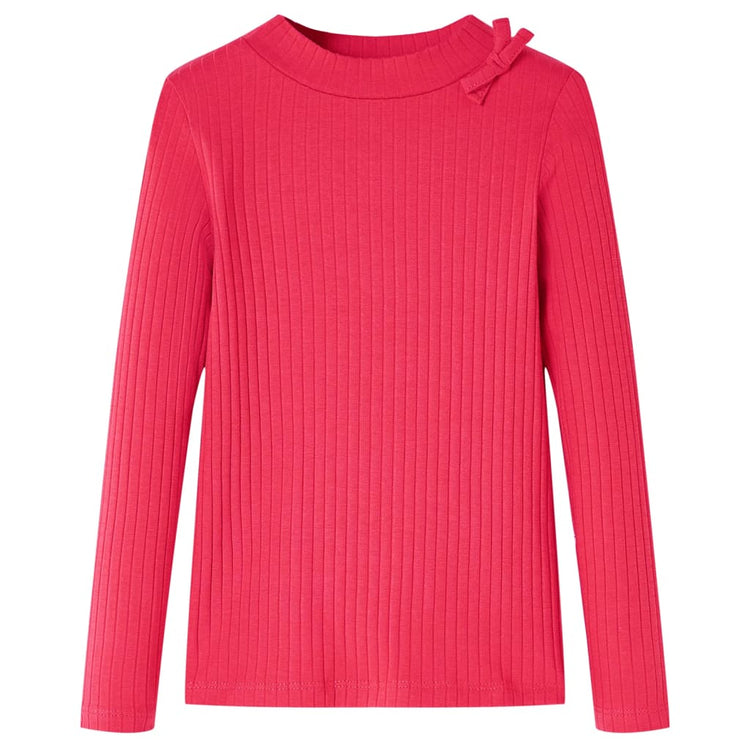 Vidaxl kindershirt met lange mouwen 116 felroze
