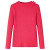 Vidaxl kindershirt met lange mouwen 128 felroze