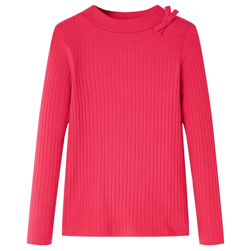 Vidaxl kindershirt met lange mouwen 128 felroze
