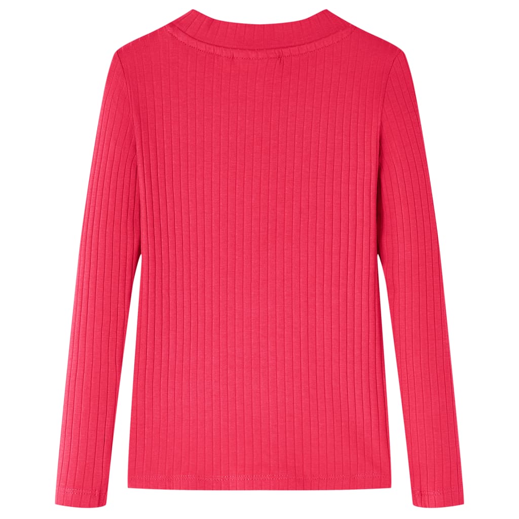 Vidaxl kindershirt met lange mouwen 128 felroze