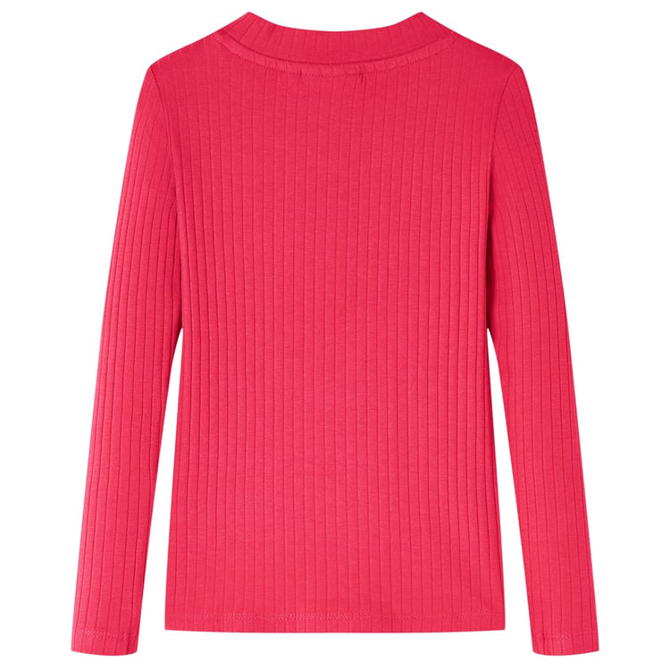 Vidaxl kindershirt met lange mouwen 128 felroze