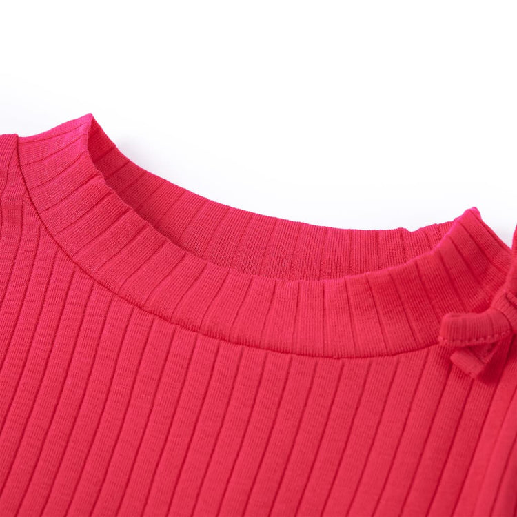 Vidaxl kindershirt met lange mouwen 128 felroze