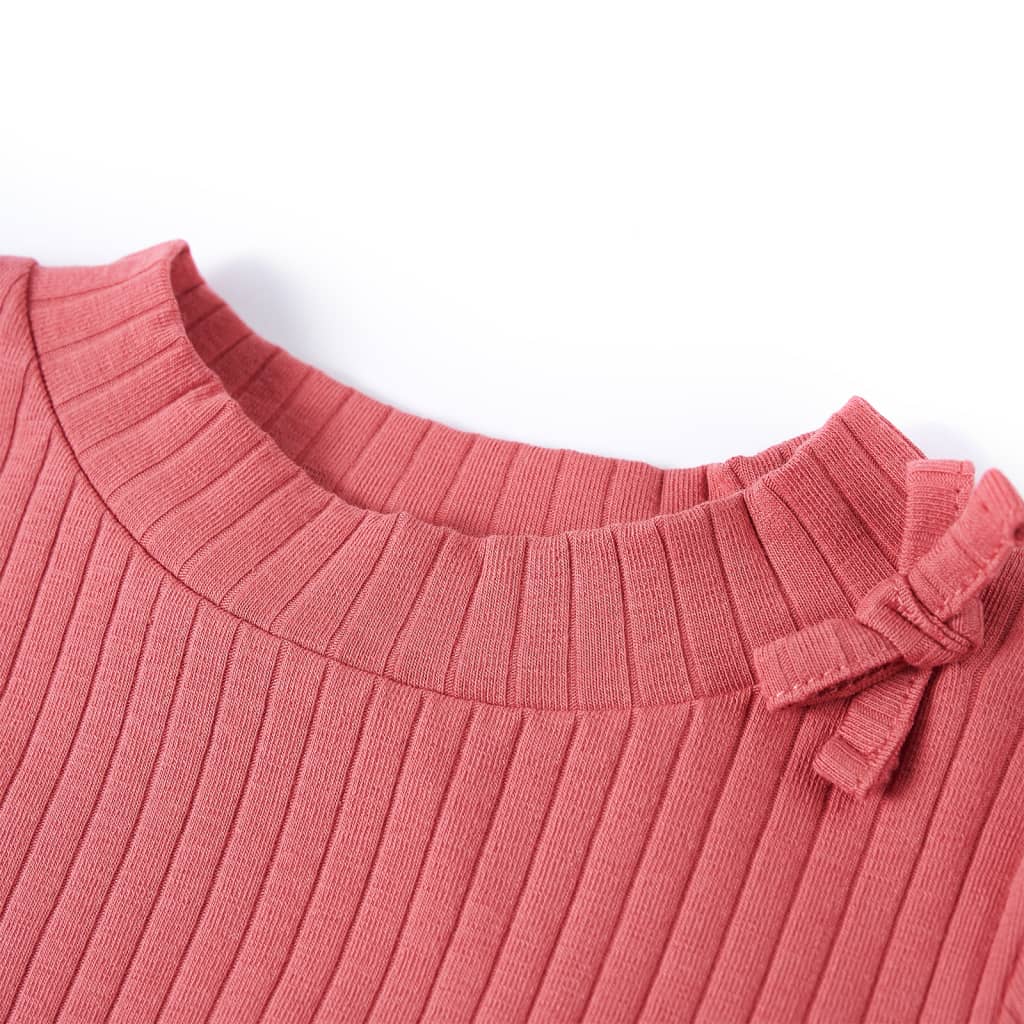 Vidaxl kindershirt met lange mouwen 128 oudroze