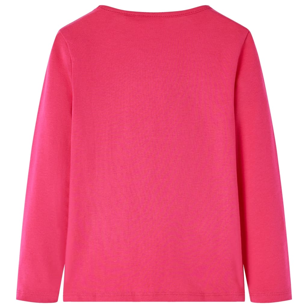Vidaxl kindershirt met lange mouwen 104 felroze
