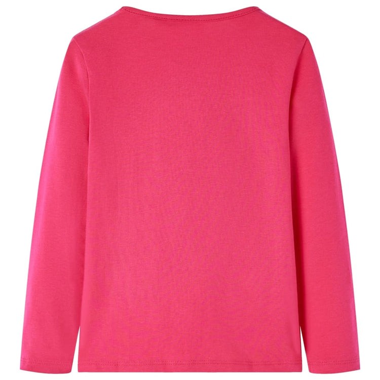 Vidaxl kindershirt met lange mouwen 104 felroze