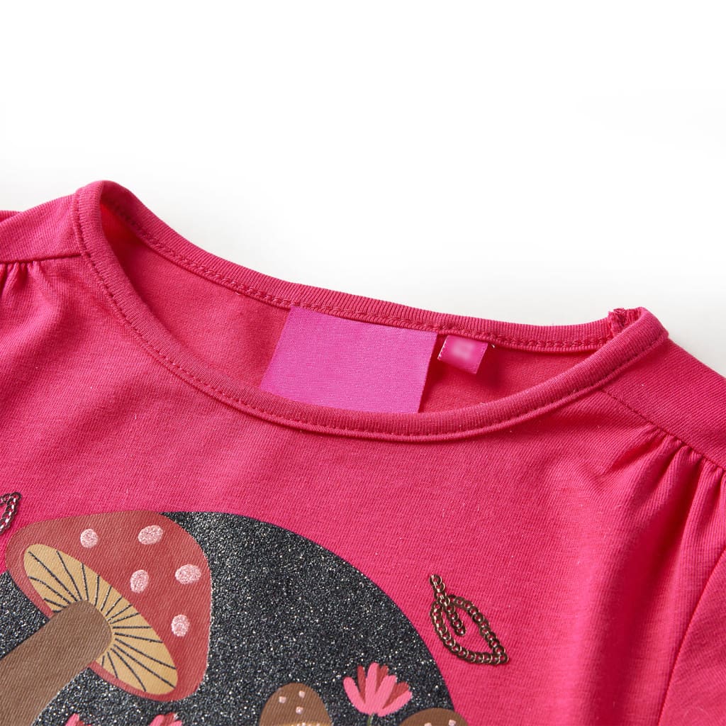 VidaXL Kindershirt met lange mouwen 104 felroze