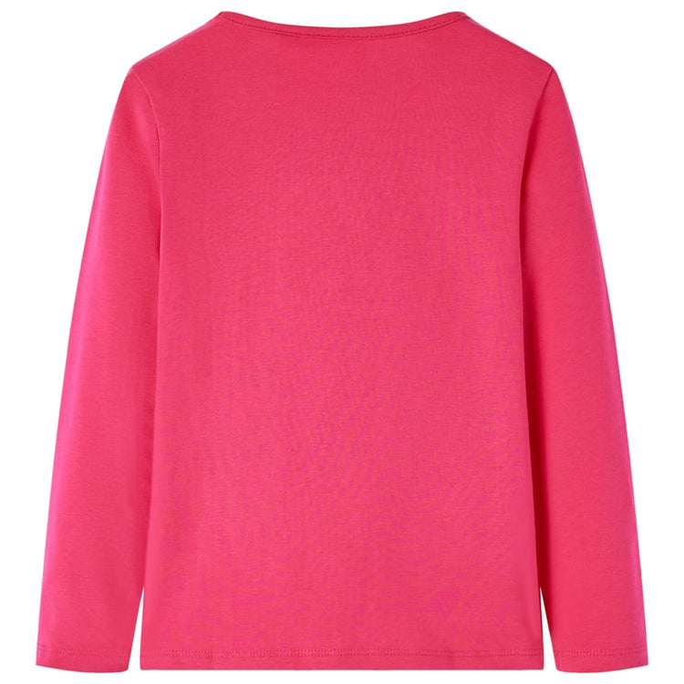 Vidaxl kindershirt met lange mouwen 140 felroze