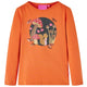 Vidaxl kindershirt met lange mouwen 92 oranjebruin