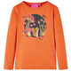 Vidaxl kindershirt met lange mouwen 128 oranjebruin