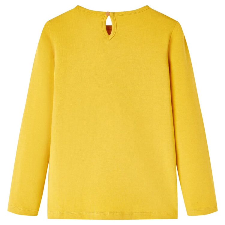 Vidaxl kindershirt met lange mouwen 116 okerkleurig
