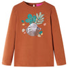 Vidaxl kindershirt met lange mouwen 140 cognackleurig