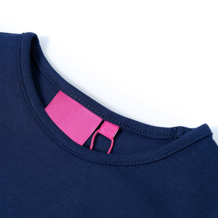 Vidaxl kindershirt met lange mouwen 104 marineblauw