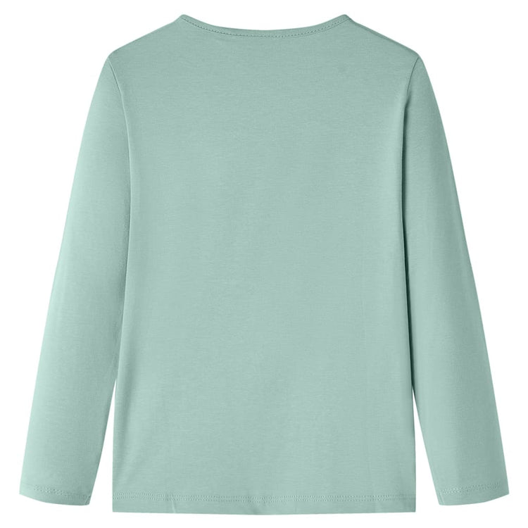 Vidaxl kindershirt met lange mouwen 104 middelmintkleurig