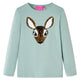 Vidaxl kindershirt met lange mouwen 128 middelmintkleurig