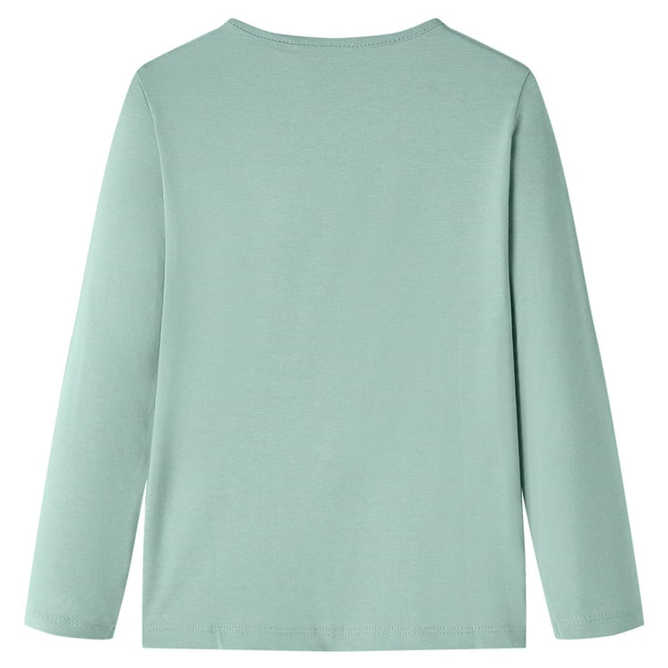 VidaXL Kindershirt met lange mouwen 140 middelmintkleurig