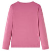 Vidaxl kindershirt met lange mouwen 92 frambozenkleurig