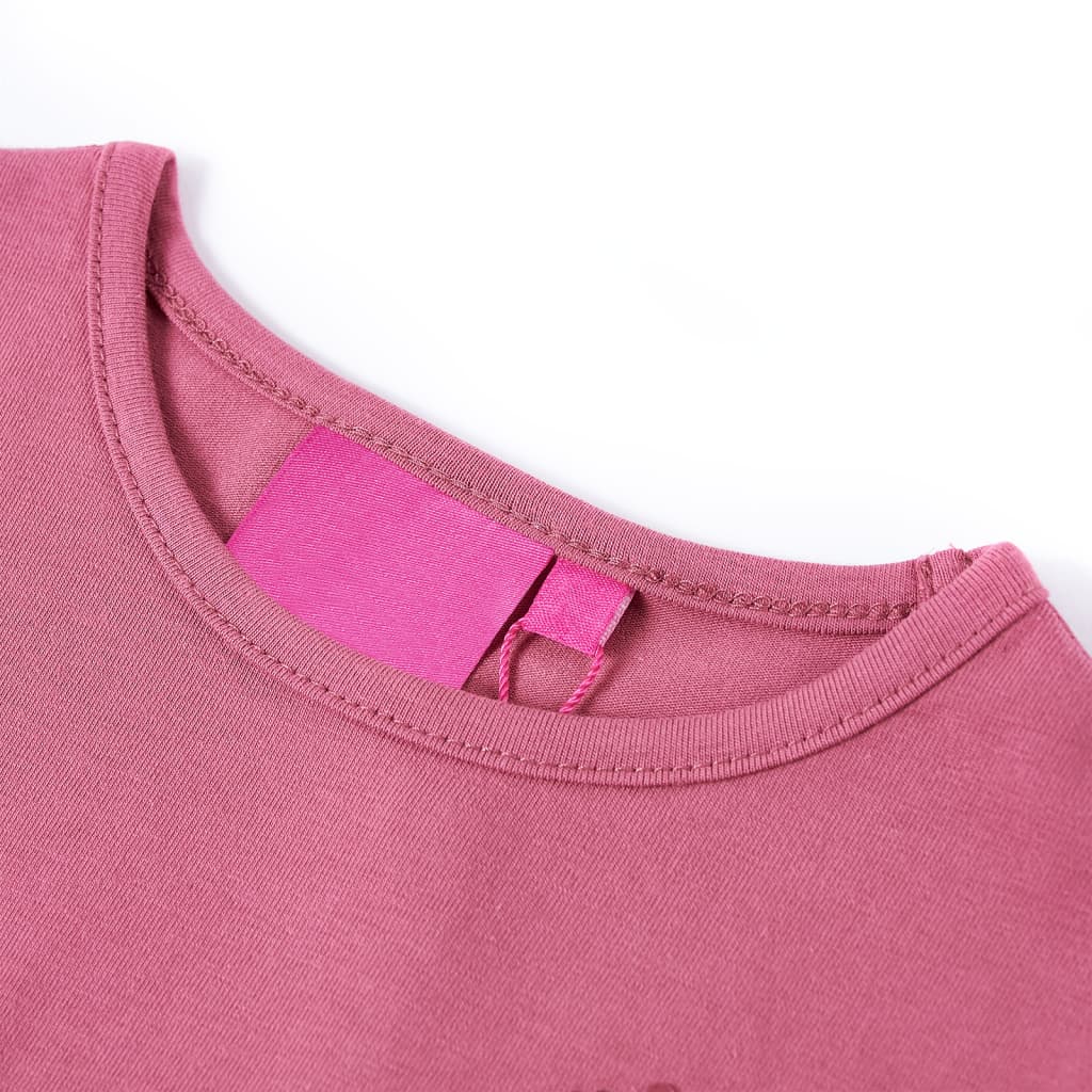 Vidaxl kindershirt met lange mouwen 92 frambozenkleurig