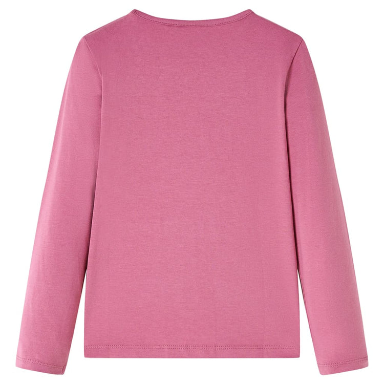 Vidaxl kindershirt met lange mouwen 104 frambozenkleurig