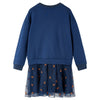 VidaXL Kinderjurk met lange mouwen 92 marineblauw
